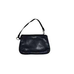 Coach Midnight Blue Leather Wristlet